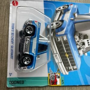 Blue and Silver Die-Cast Toy Car Classic Model
